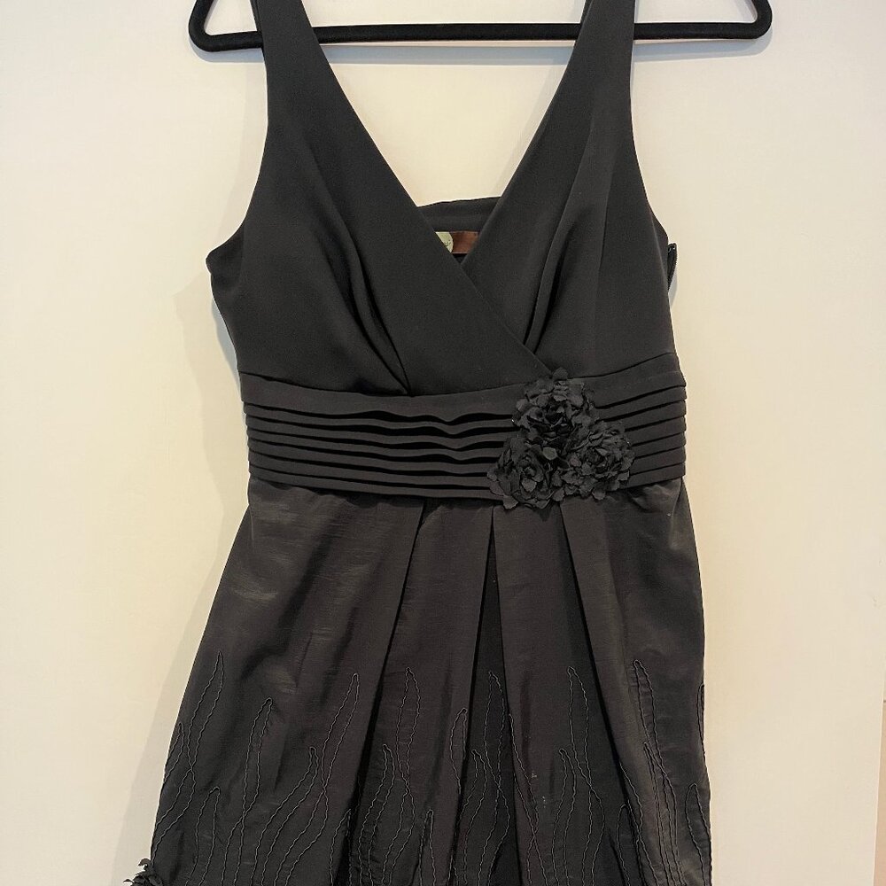 Eva Franco mini dress with embossed flowers